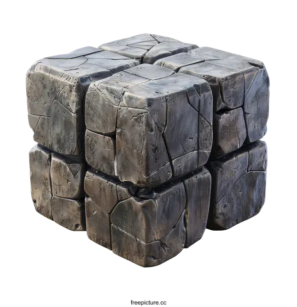 [Transparent Background PNG]Cubes of stone