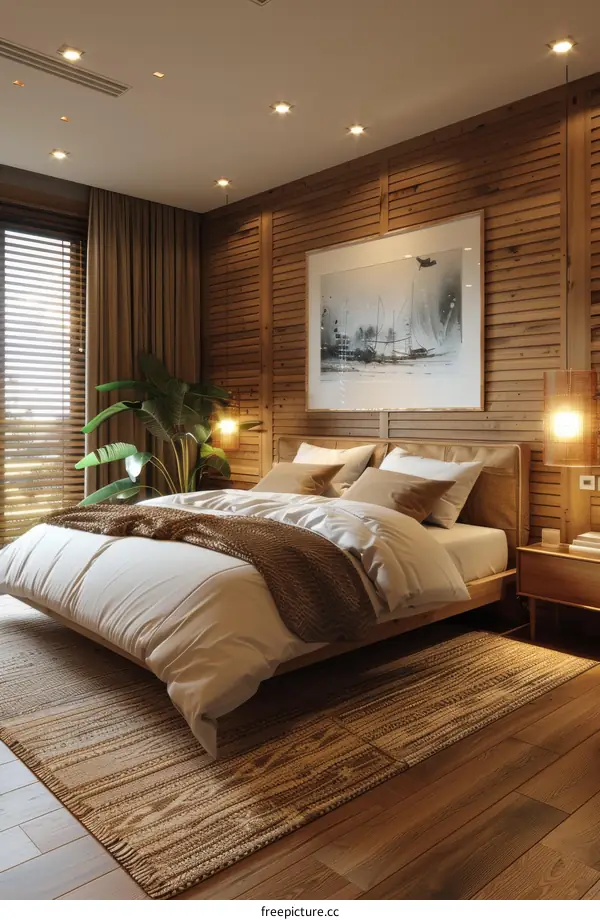 Modern Wooden Bedroom Interior Design