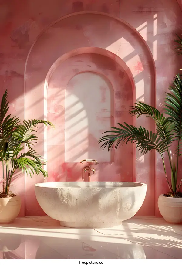 Bathroom With Arch