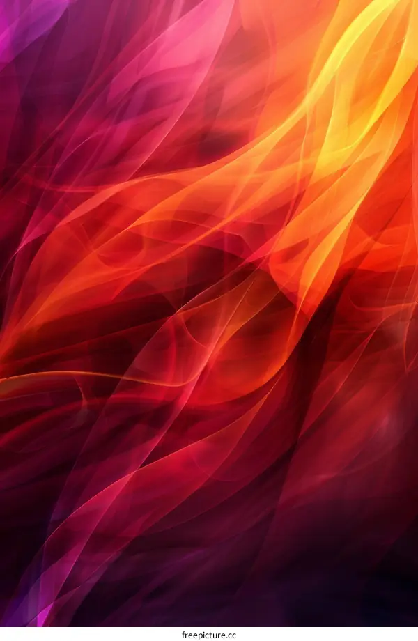 Abstract Colorful Flowing Lines