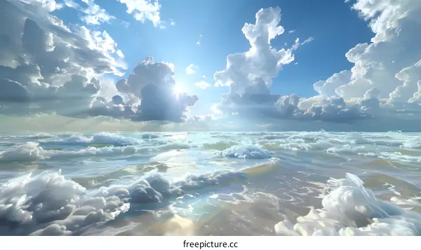 majestic ocean and sky