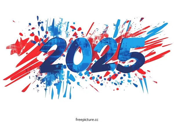 Abstract Graphic Design 2025 New Year