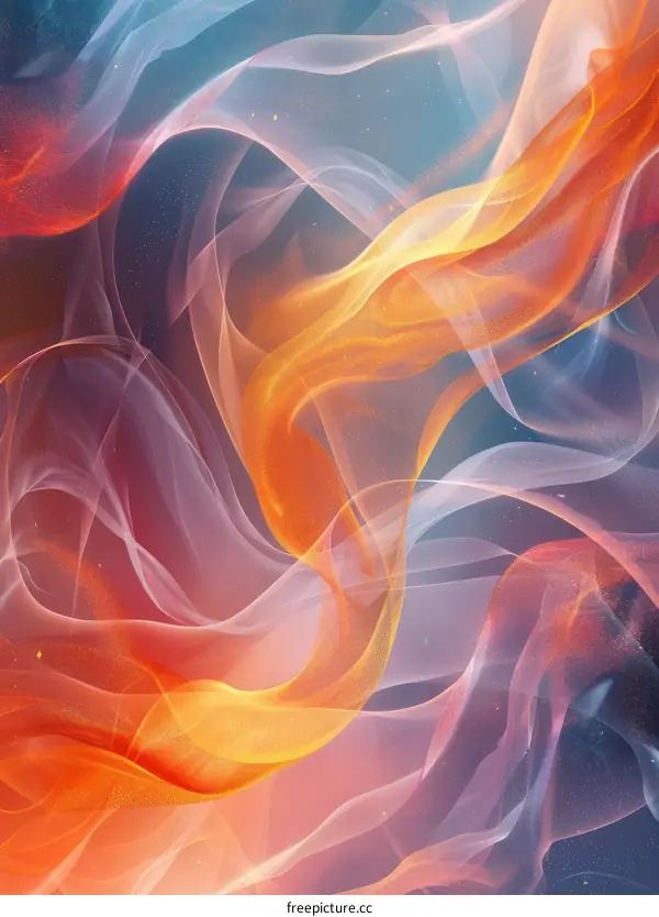 Abstract Colorful Liquid Flow Shapes Background