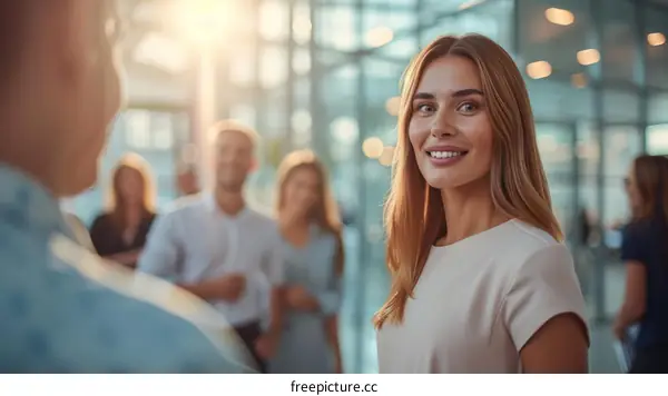 portrait of a young businesswoman smiling at the camera