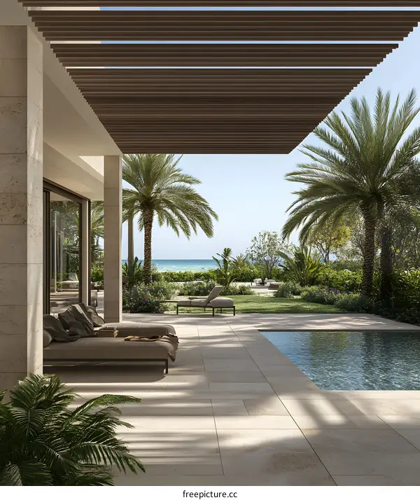 Modern Villa With Pool And Ocean View