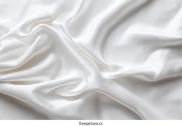 Elegant White Silk Fabric Texture