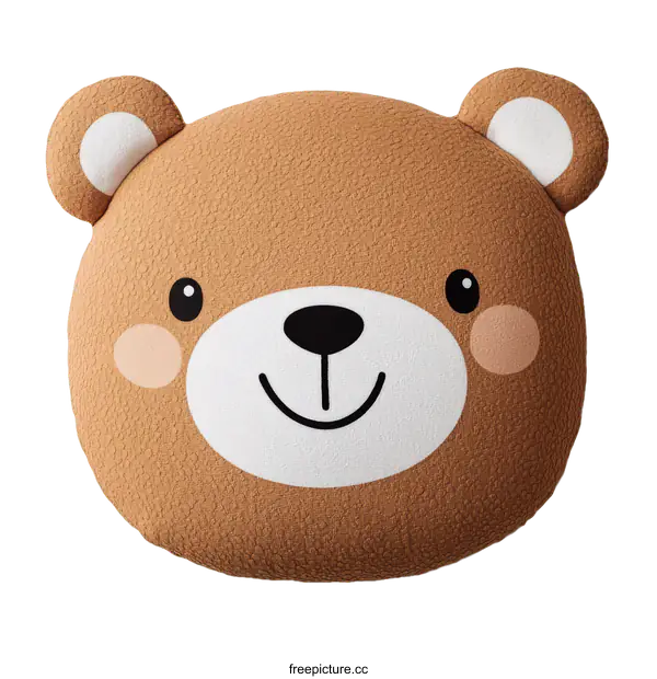 [Transparent Background PNG]Cute Cartoon Bear Pillow Design