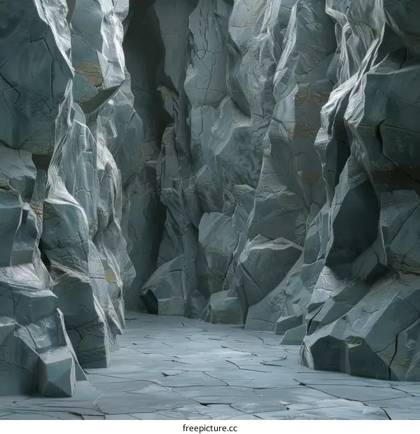 Mystical Blue Rock Cave