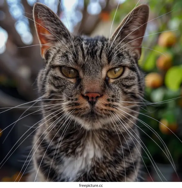 Closeup Portrait of a Ginger Cat