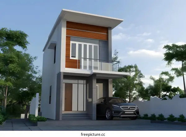 Modern Two Story House Exterior Design