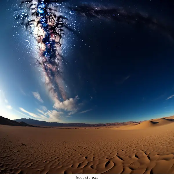 Desert Beneath a Starlit Sky