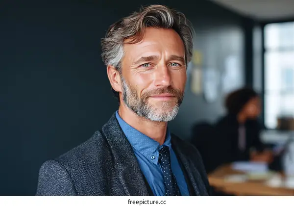 Confident Caucasian Businessman Portrait
