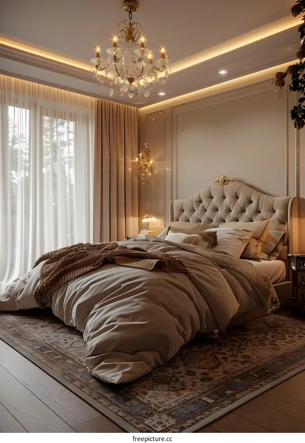 European-style bedroom