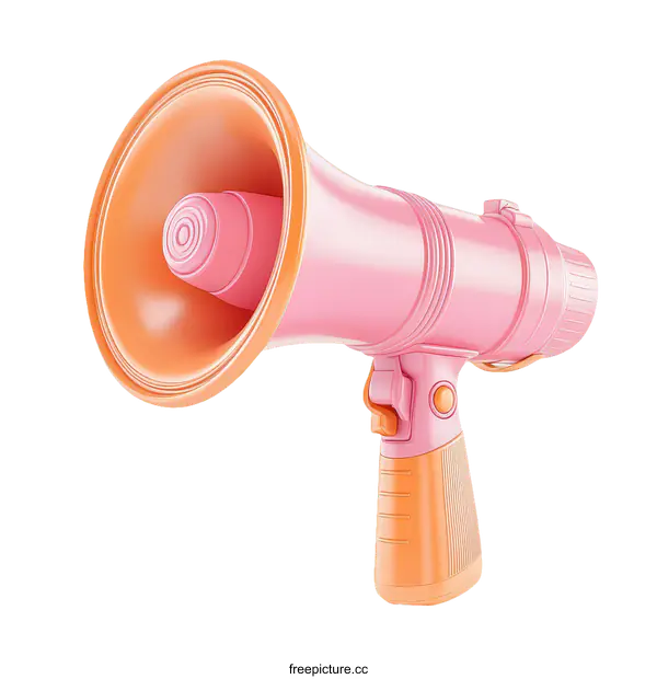 [Transparent Background PNG]Stylish Pink Megaphone Design