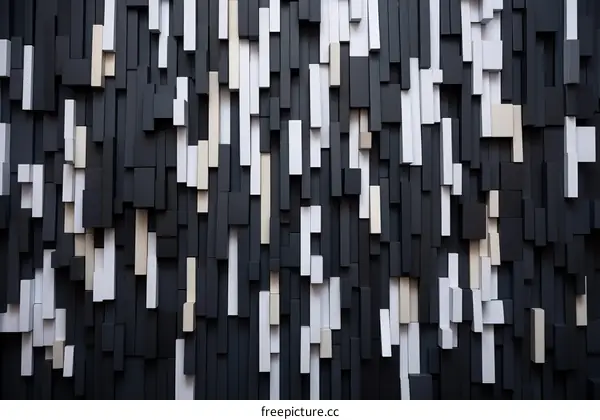 Abstract Wooden Block Background Texture