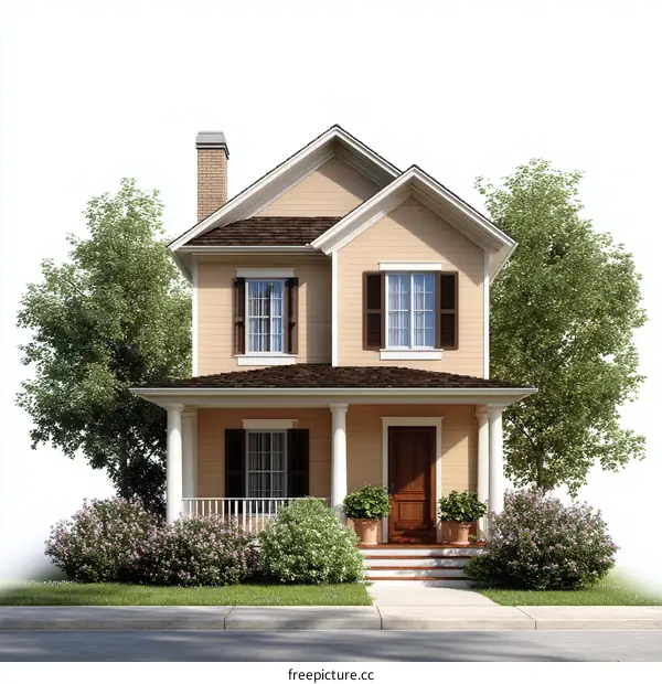 Charming Vintage House Illustration