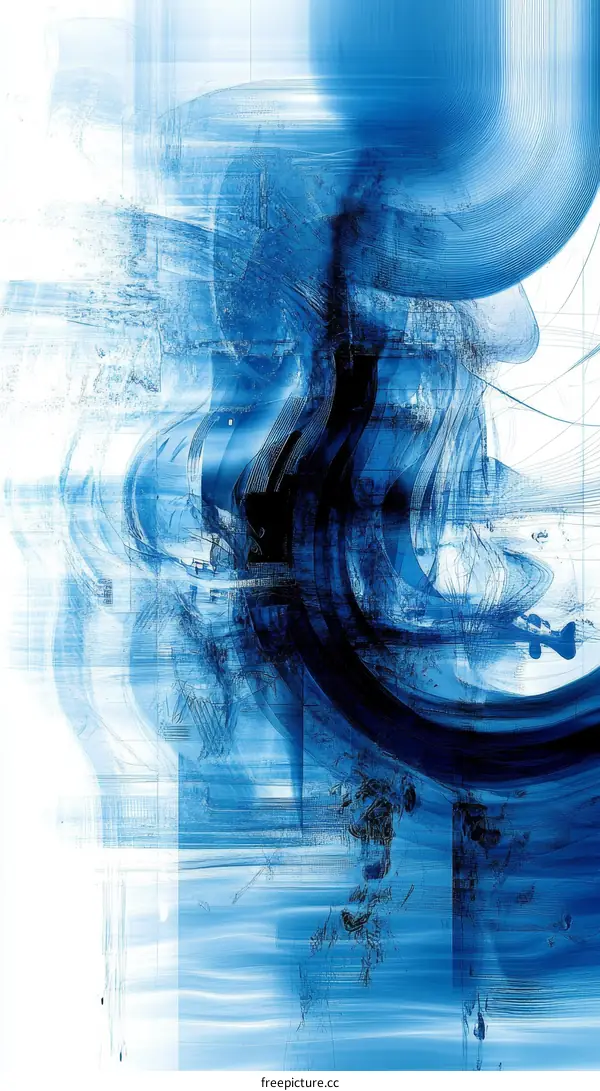 Abstract Blue Artistic Background Design