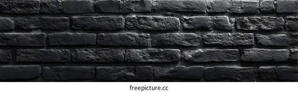 Dark Gray Brick Wall Texture Background