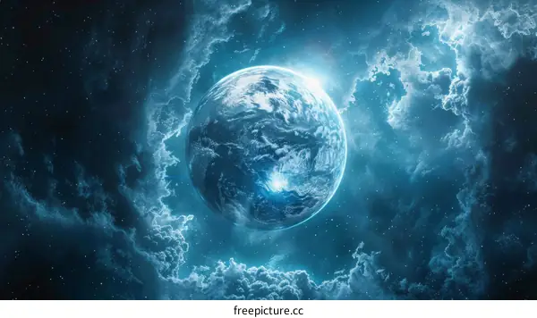 Earth from space showing the beauty of our planet