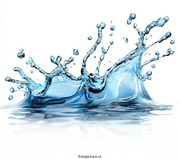 Water Splash Art Illustration