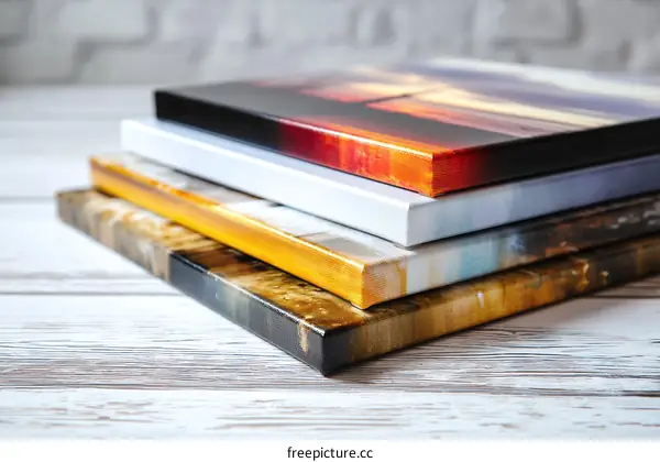 Printed Canvas Art Prints Stacked
