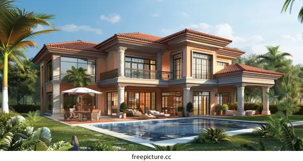 Spectacular Spanish Villa with Sophisticated Architecture