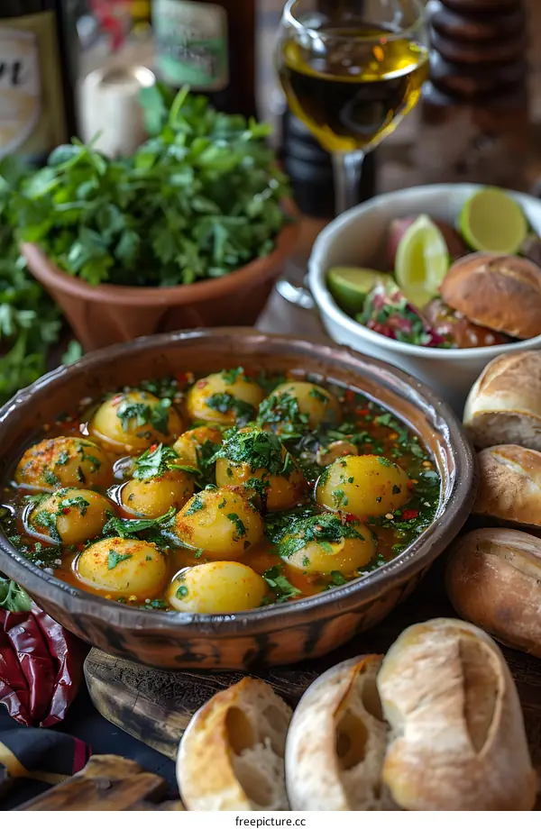 potatoes with herbs and spices