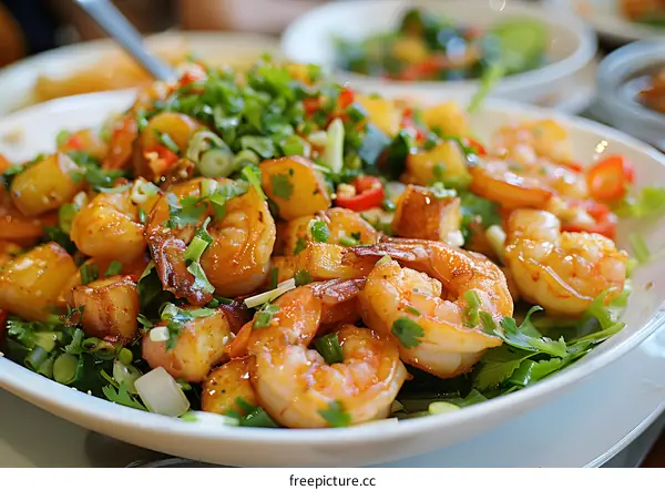 Spicy Shrimp and Potato Salad