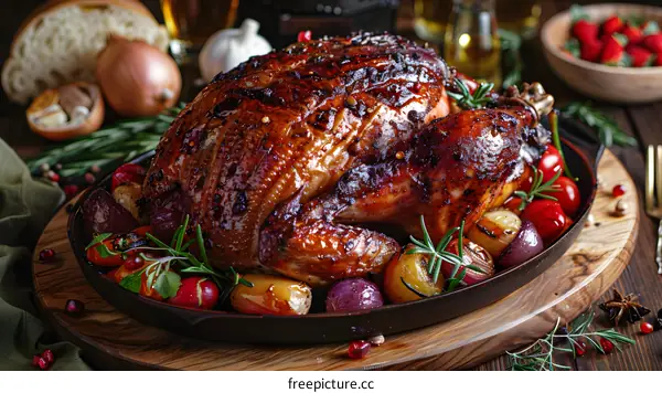 Roasted Chicken with Vegetables and Rosemary