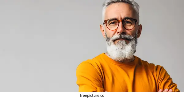 Portrait of a confident senior man