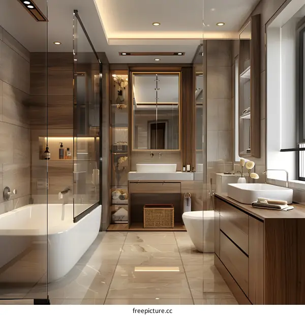 Modern and simple style bathroom