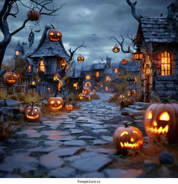 Halloween Town at Twilight