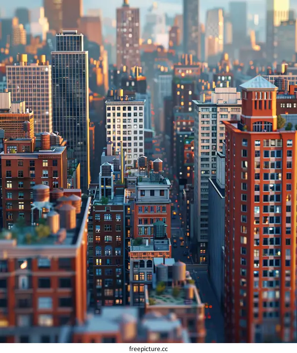 Miniature Metropolis: Soaring Skyscrapers