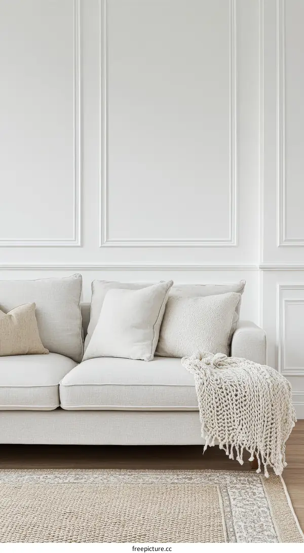 Modern Beige Living Room Interior Design