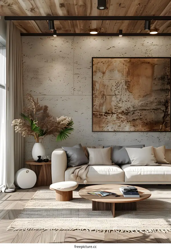 Modern minimalist living room