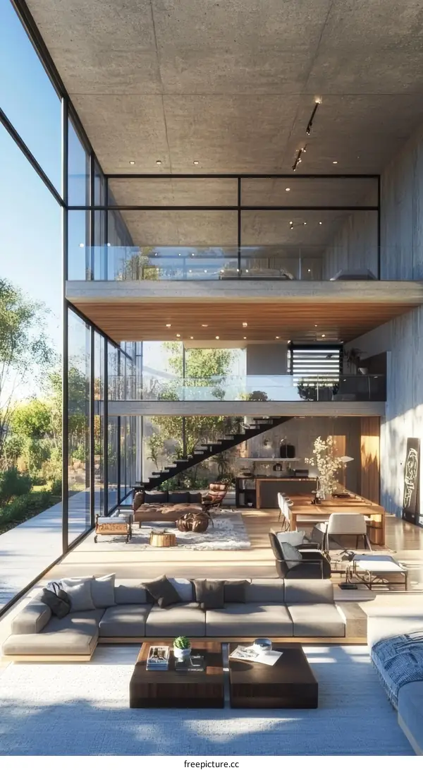 Modern Open-Plan Living Area Design