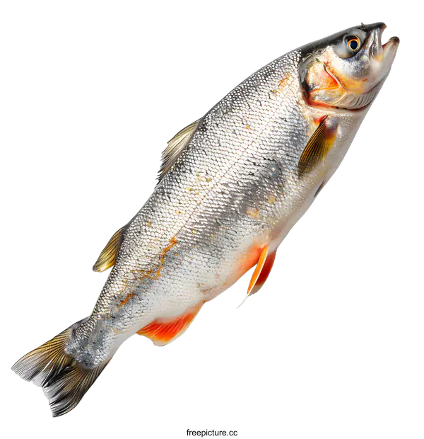 [Transparent Background PNG]Fresh raw fish on white background