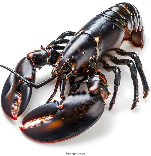 A large lobster isolated on white background