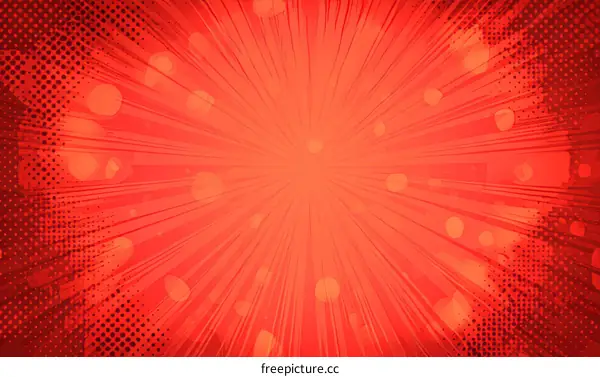 Dynamic Red Comic Book Style Background
