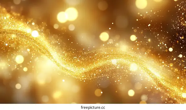 Golden Sparkling Abstract Background Design