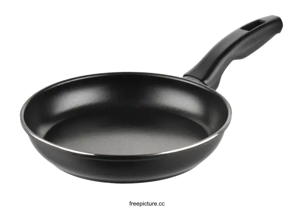 [Transparent Background PNG]Black Non-Stick Frying Pan with Handle