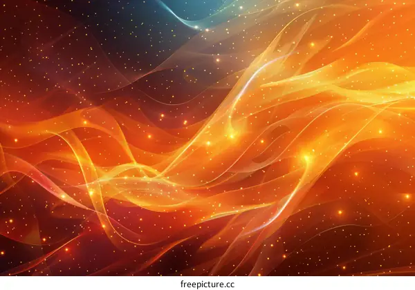 Abstract Flowing Lines of Energy