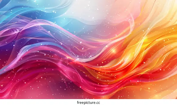 Colorful Clouds Digital Abstract Art