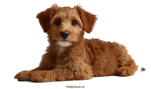 [Transparent Background PNG]Adorable Puppy Posing Against a Simple Background