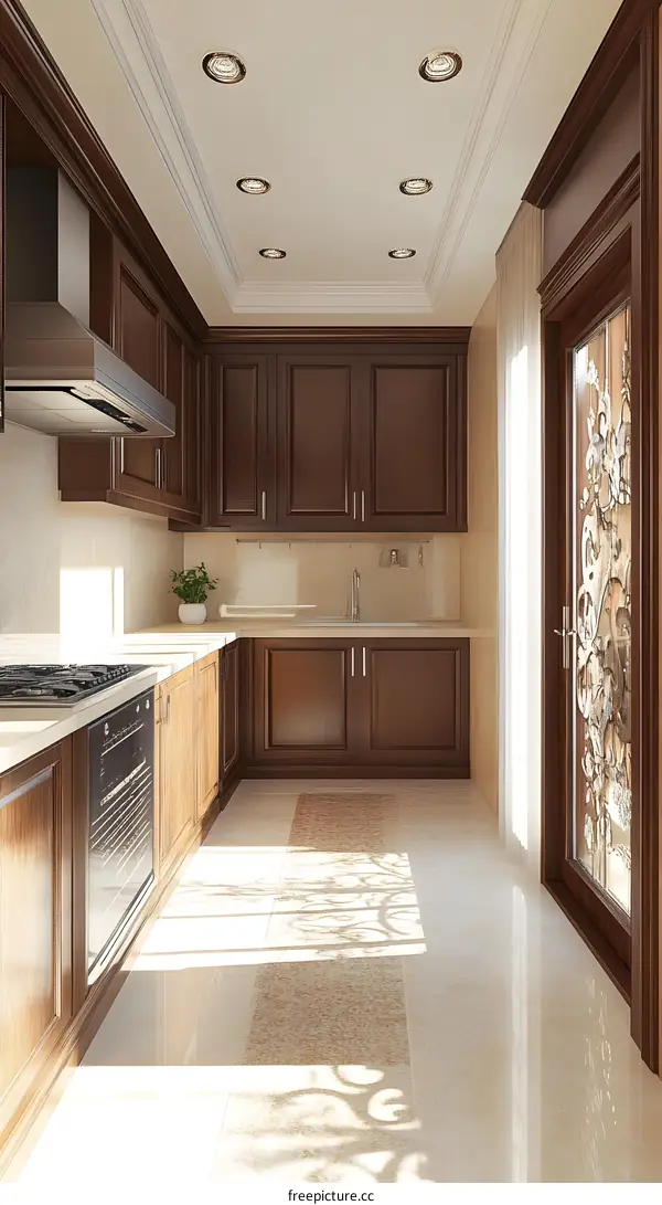 Modern Kitchen Interior Design With Wooden Cabinets