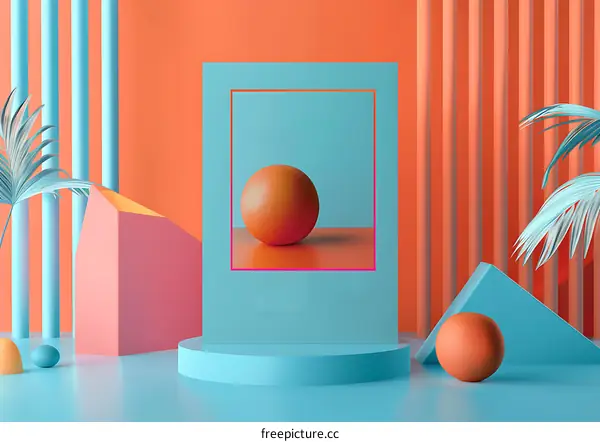 Abstract Orange and Minimalist Design