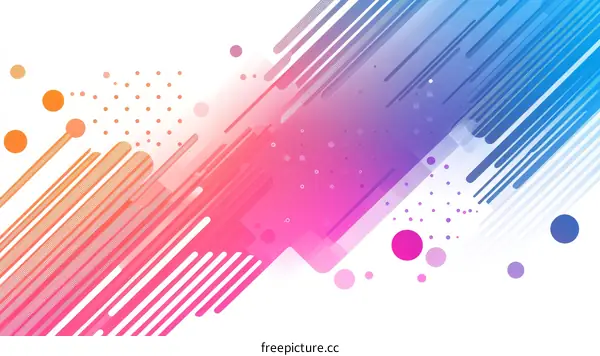 Abstract Colorful Line Art Design