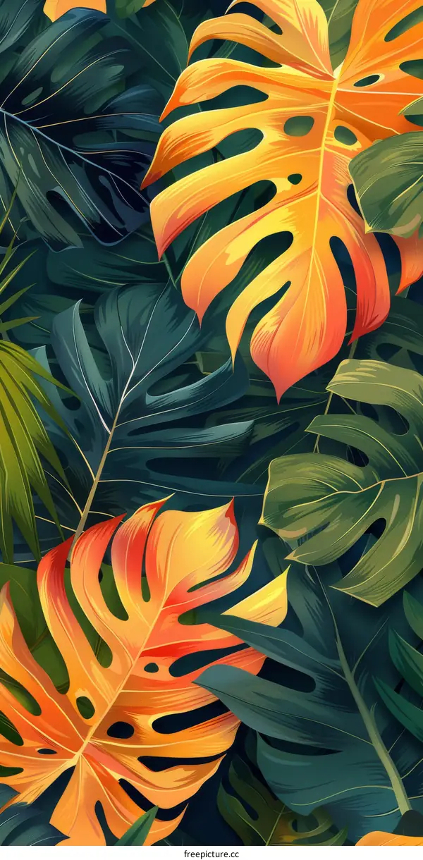 Tropical rainforest plants