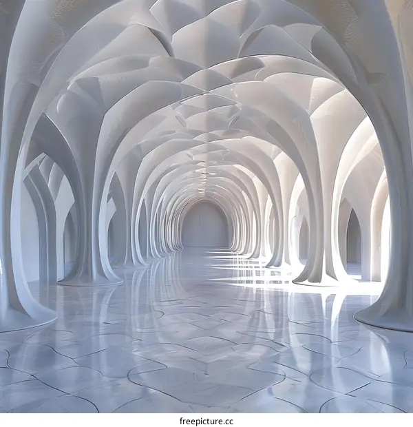 Minimalist Sci-Fi Corridor