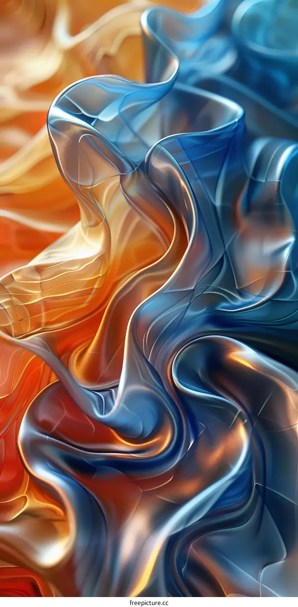 Abstract Liquid Flowing Colors